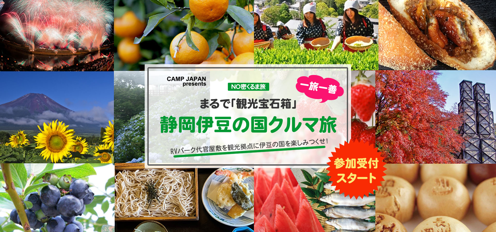 まるで「観光宝石箱」「静岡伊豆の国クルマ旅」ツアー